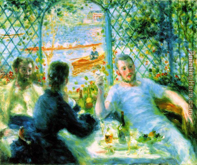 The Canoeists' Luncheon painting - Pierre Auguste Renoir The Canoeists' Luncheon art painting